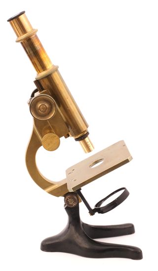 Microscopio Antiguo Inglés c.1900 Latón