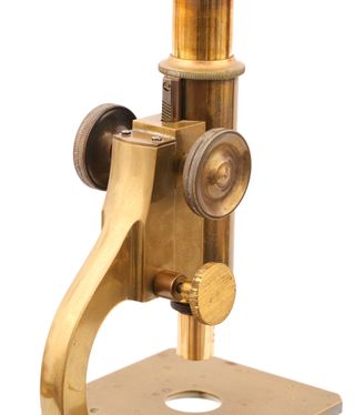 Microscopio Antiguo Inglés c.1900 Latón