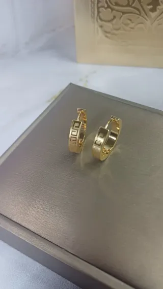 Pendientes Aro Chapado Oro 18k