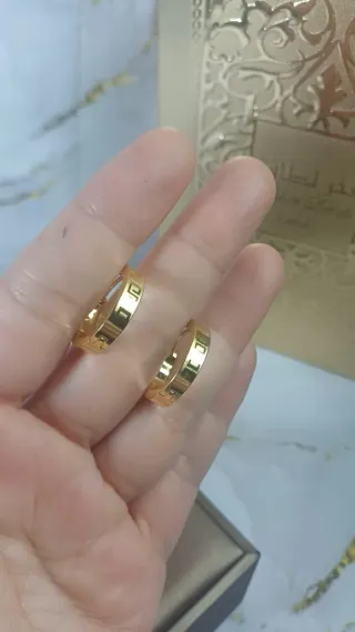 Pendientes Aro Chapado Oro 18k