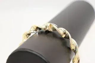 Pulsera rizada dorada