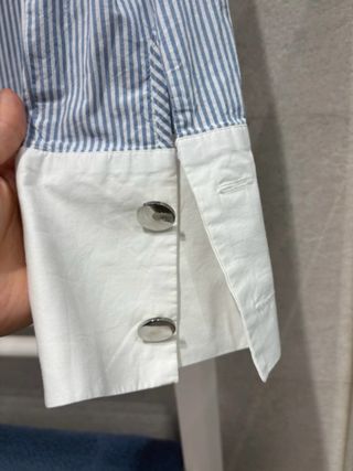 Blusa Zara Rayas Azules y Blancas