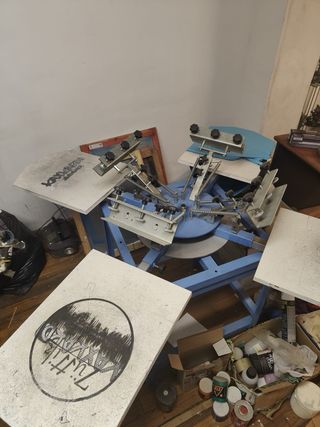 Pulpo Serigrafía 4 Brazos