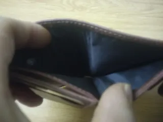 Cartera Monedero Guardia Civil Marrón Piel Cuero