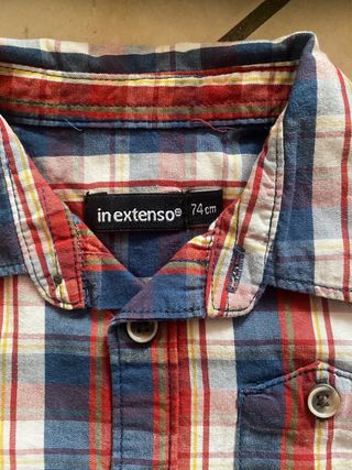 Giubbino smanicato e camicia bimbo 6-9 mesi