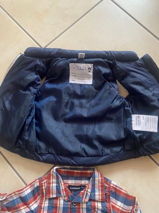 Giubbino smanicato e camicia bimbo 6-9 mesi