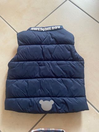 Giubbino smanicato e camicia bimbo 6-9 mesi