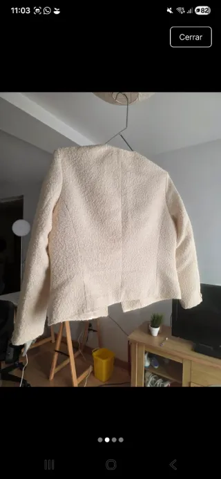 Chaqueta Zara Beige Talla M