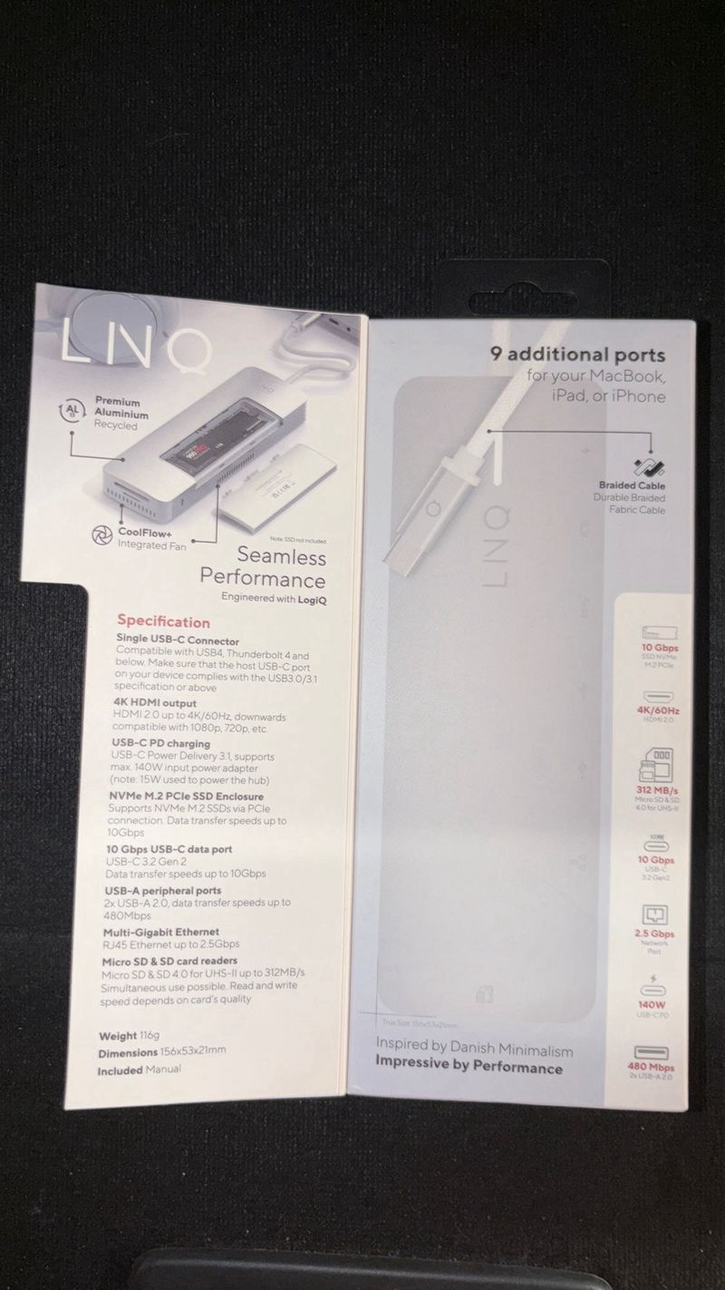 Hub USB-C 9 en 1 LINQ (Sellado) afbeelding 8