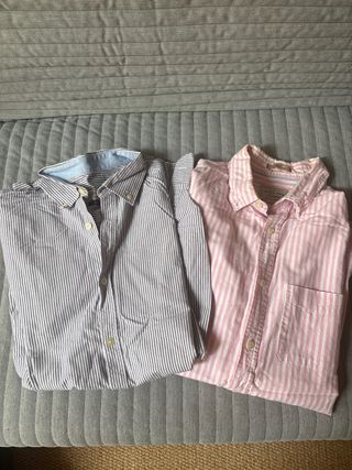 Camisas Rayadas Azul y Rosa
