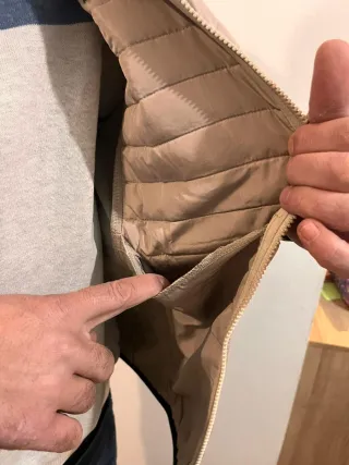 Chaqueta Norway Talla L/XL Beige/Marrón