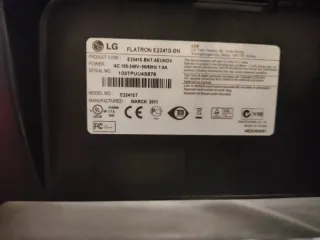 Monitor LG Flatron E2241 Negro y Flatron L1918S-SN