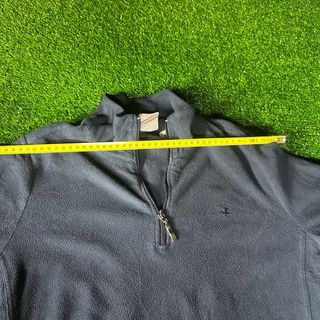 Forro Polar Champion Negro Media Cremallera