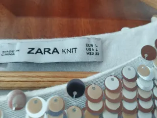 Jersey lentejuelas dorado y plateado