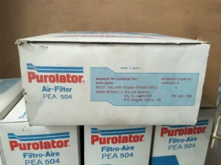 Lote 5 Filtros Aire Purolator PEA 504 Renault