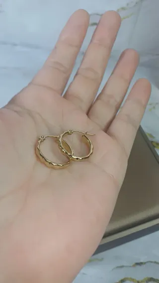 Pendientes Aro Pequeños Chapado Oro 18k
