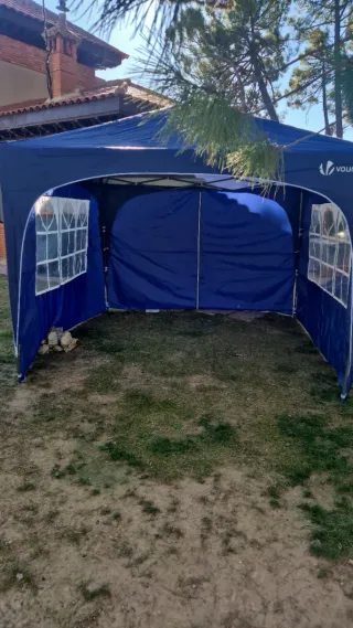 Carpa  Plegable VOUNOT 3x3m Azul