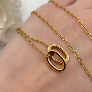 Collar de oro 18kt y diamante