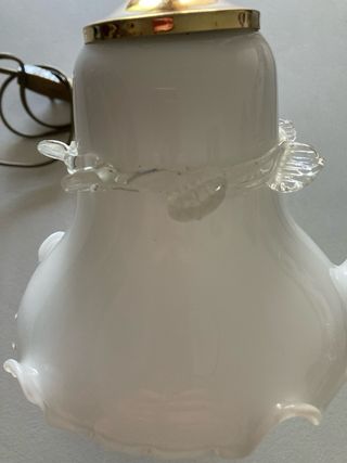 Lampada da tavolo oro e vetro