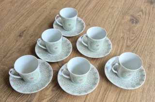 Juego Café Porcelana Vintage Santa Clara