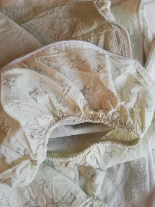 Juego sábanas cuna 130x80 cm estrellas