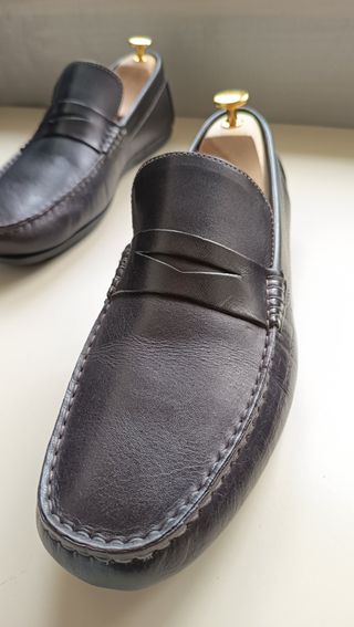 Mocassini Florsheim Pelle Nera Taglia 44