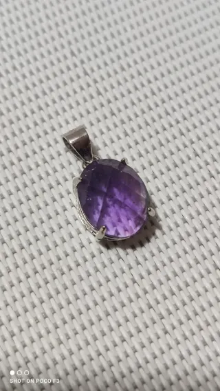 Colgante Amatista Plata 925.