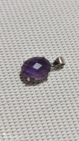 Colgante Amatista Plata 925.