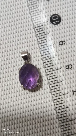 Colgante Amatista Plata 925.