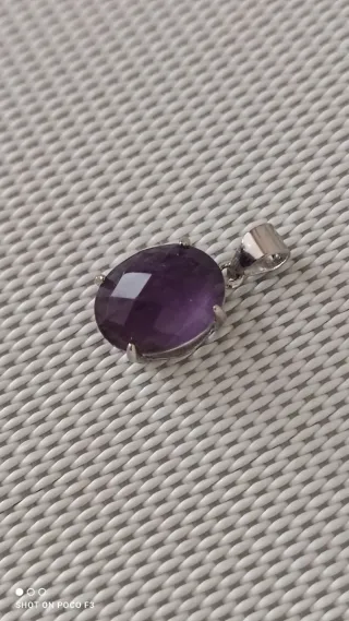 Colgante Amatista Plata 925.