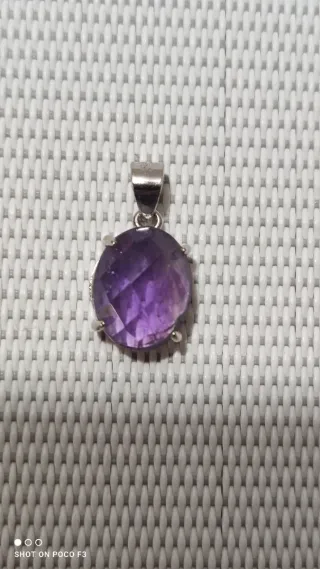 Colgante Amatista Plata 925.