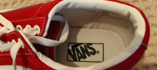 Zapatillas Vans Rojas Talla 42.5 Nuevas