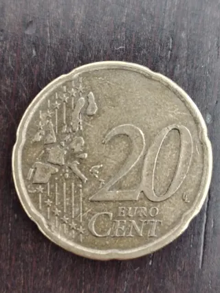 Moneda 20 céntimos Finlandia 2002