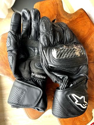 Guantes moto Alpinestars SP-2 cuero carbono