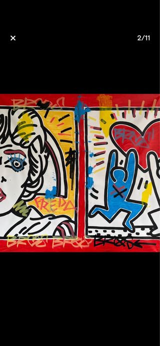 Cuadro Freda People - Haring XL