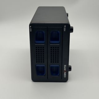 Caja Disco Duro RAID 2 Bahías con Ventilador