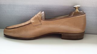 TORRETTI Mocassini Pelle N.1692 Beige/Marrone