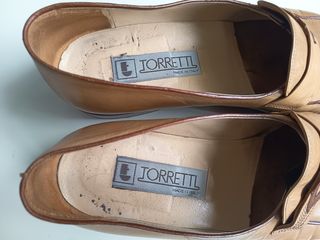 TORRETTI Mocassini Pelle N.1692 Beige/Marrone