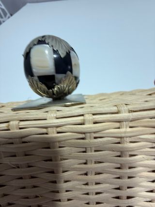 Cartera/Bolso artesano beige/multicolor