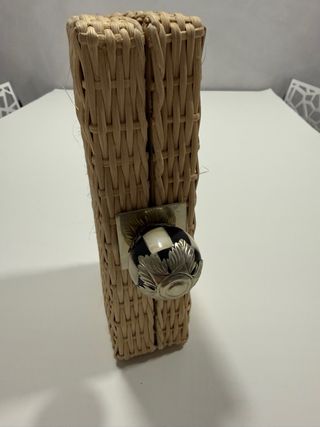 Cartera/Bolso artesano beige/multicolor