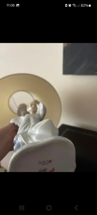 Nao by Lladrò Angelo Lampada Porcellana