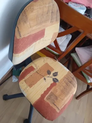 Silla de oficina con estampado