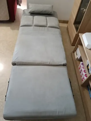 Sillón cama gris