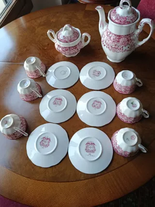 Juego de café La Cartuja porcelana