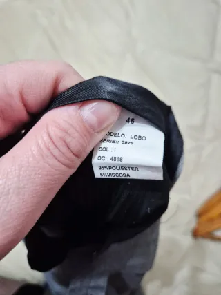 Traje de hombre gris