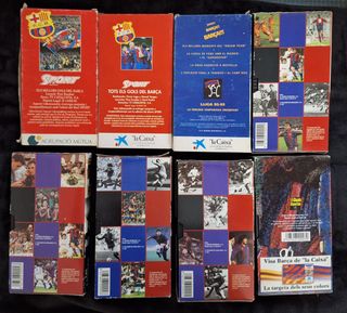 Lote 8 Cintas VHS FC Barcelona