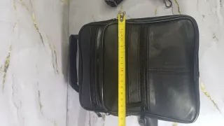 Bolso Piel Negro Hombre Cremallera