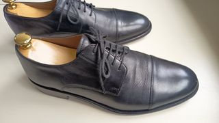 Testoni Derby Pelle Nera 40.5