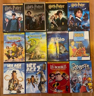 Lote 12 Películas Infantiles DVD