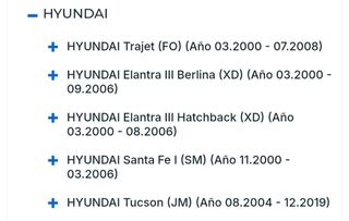 Kia Ceeds Carens Hyundai Tucson  Junta culata
